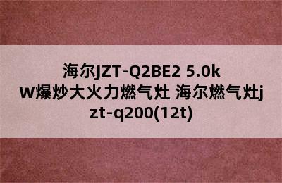 海尔JZT-Q2BE2 5.0kW爆炒大火力燃气灶 海尔燃气灶jzt-q200(12t)